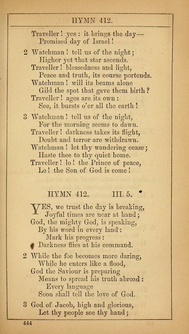 The Lecture-Room Hymn-Book: containing the psalms and hymns of the book of common prayer, together with a choice selection of additional hymns, and an appendix of chants and tunes... page 458