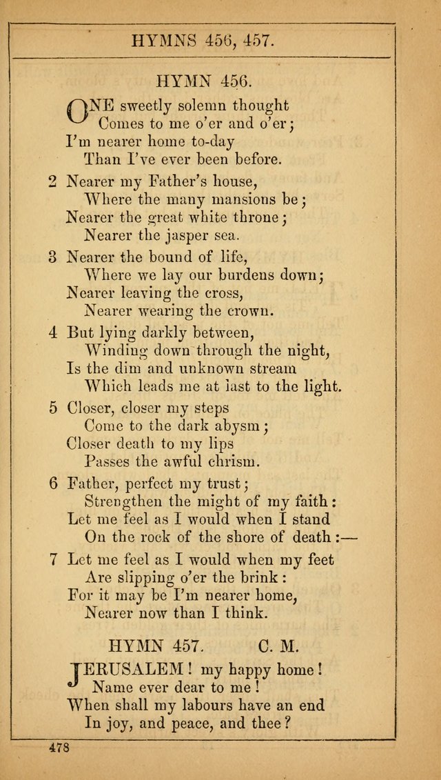 The Lecture-Room Hymn-Book: containing the psalms and hymns of the book of common prayer, together with a choice selection of additional hymns, and an appendix of chants and tunes... page 492