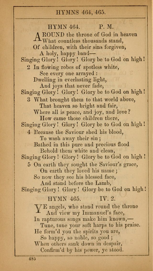 The Lecture-Room Hymn-Book: containing the psalms and hymns of the book of common prayer, together with a choice selection of additional hymns, and an appendix of chants and tunes... page 499