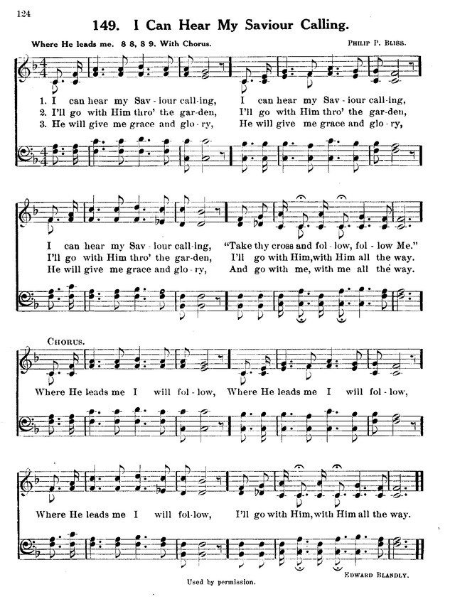 Lutherforbundets Sangbok E149 I Can Hear My Saviour Calling Hymnary Org