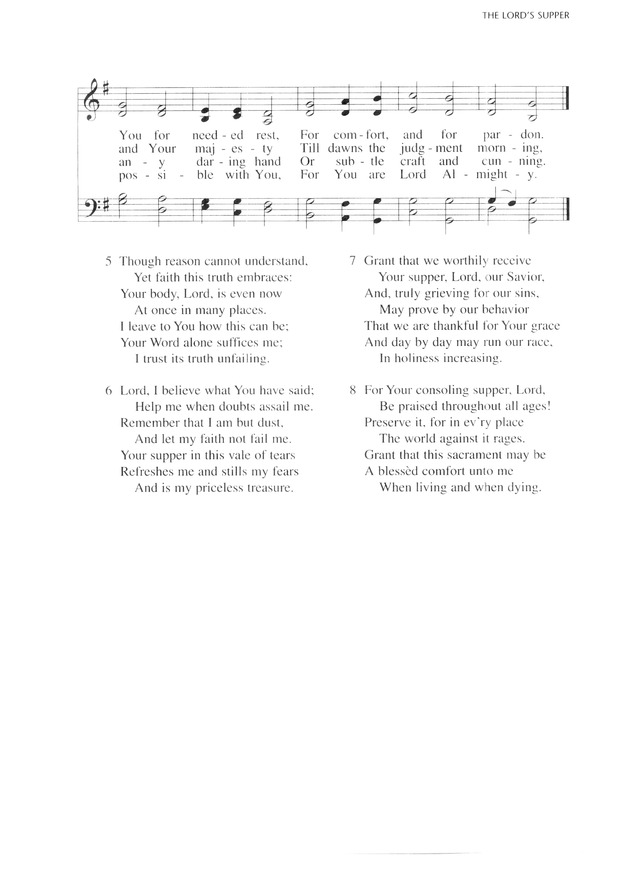 Lutheran Service Book 622. Lord Jesus Christ, You have prepared