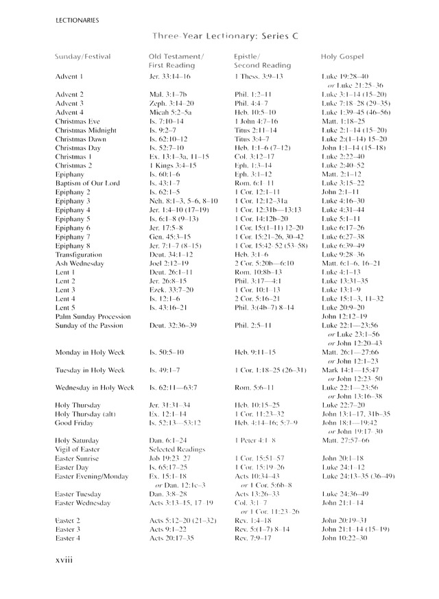 Lutheran Service Book page xiv