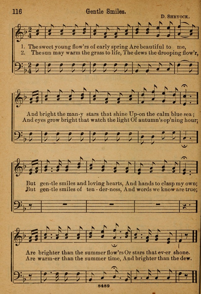 Little Sacred Songs: for Little Singers of the primary department of the Sunday school, and for Kindergartens and the home page 116