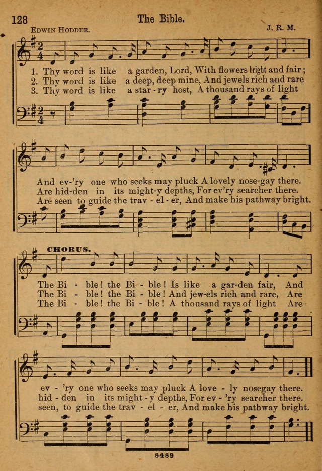 Little Sacred Songs: for Little Singers of the primary department of the Sunday school, and for Kindergartens and the home page 128