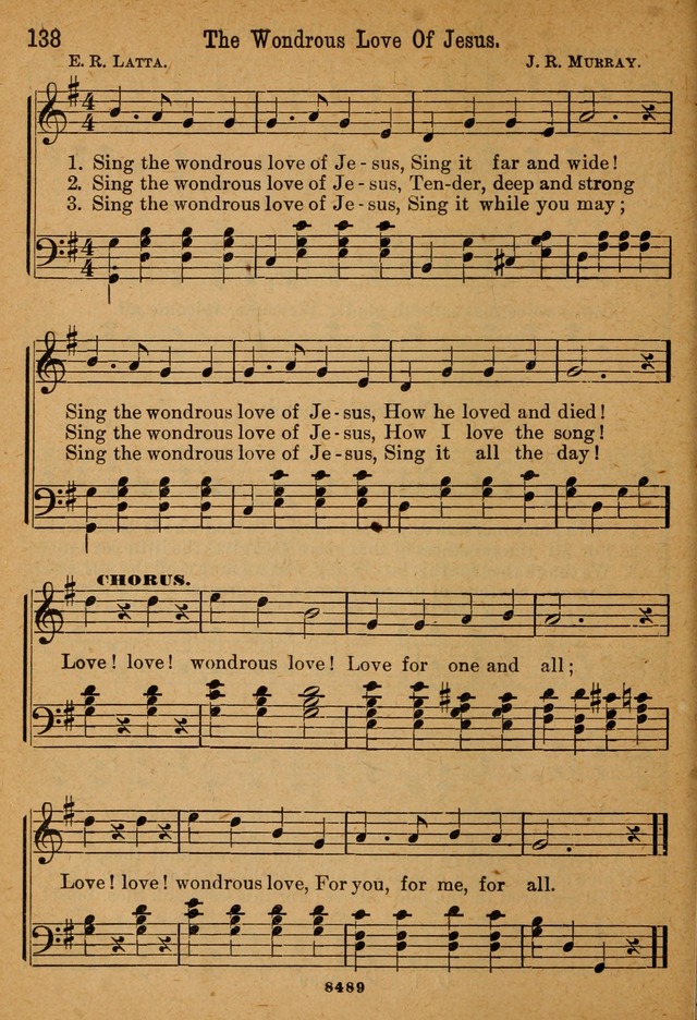 Little Sacred Songs: for Little Singers of the primary department of the Sunday school, and for Kindergartens and the home page 138