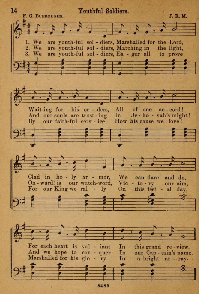 Little Sacred Songs: for Little Singers of the primary department of the Sunday school, and for Kindergartens and the home page 14