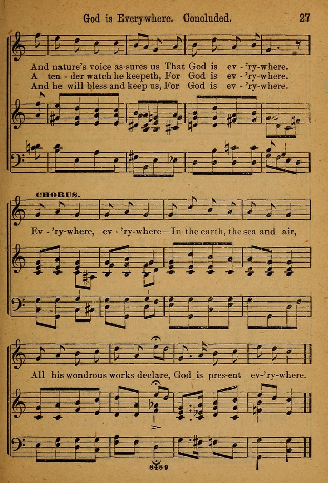 Little Sacred Songs: for Little Singers of the primary department of the Sunday school, and for Kindergartens and the home page 27