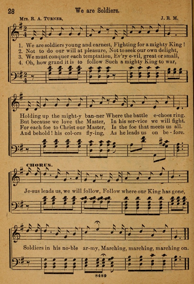 Little Sacred Songs: for Little Singers of the primary department of the Sunday school, and for Kindergartens and the home page 28