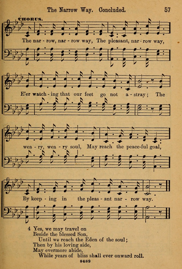 Little Sacred Songs: for Little Singers of the primary department of the Sunday school, and for Kindergartens and the home page 57