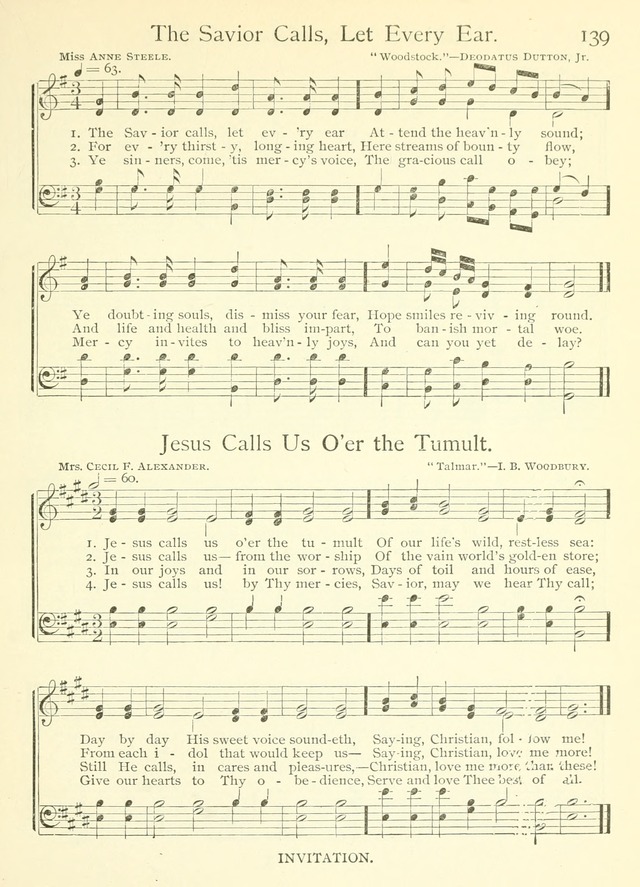 Life-Time Hymns: a collection of old and new hymns of the Christian Church page 147