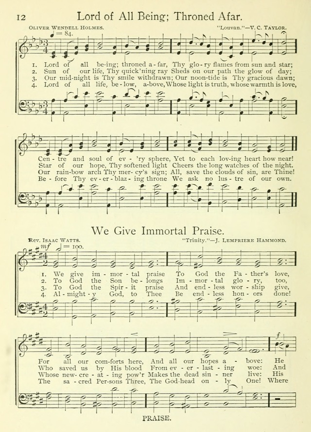 Life-Time Hymns: a collection of old and new hymns of the Christian Church page 20