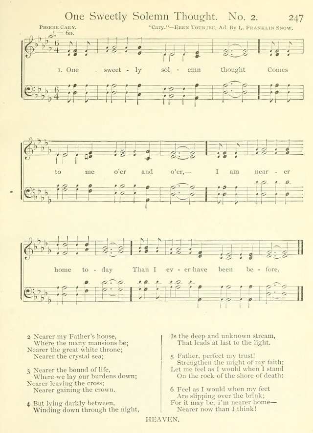 Life-Time Hymns: a collection of old and new hymns of the Christian Church page 255