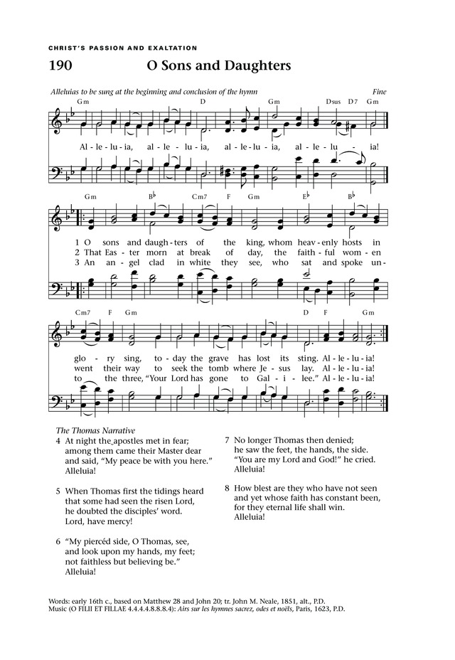 O FILII ET FILIAE | Hymnary.org
