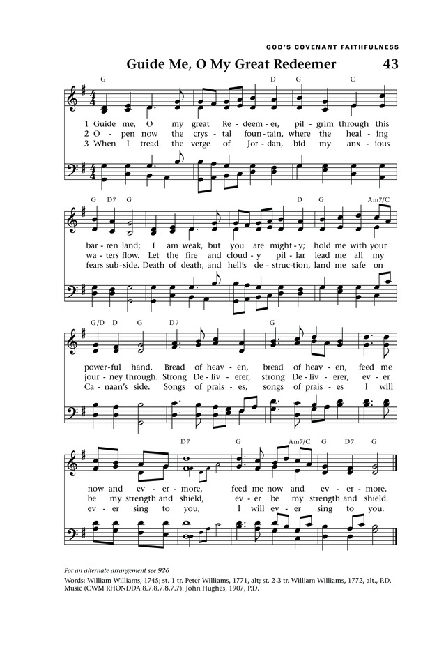 Guide Me, O Thou Great Redeemer BB 446 | Church Music