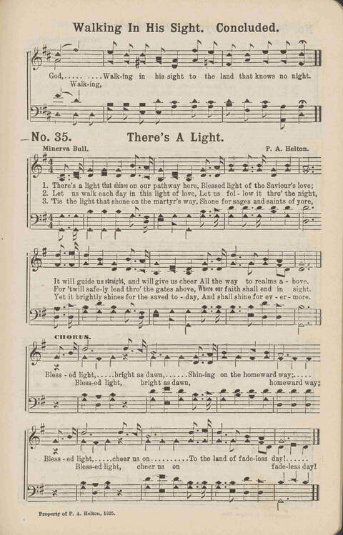 Living Words: a collection of sacred songs, both new and old, for the church, the Sunday school, the revival meeting, the singing convention, and all kinds of religious work and worship page 35