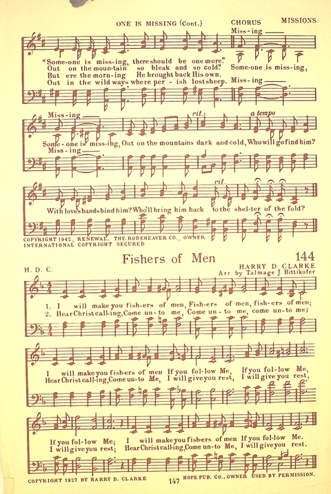 Let Youth Praise Him: a hymnal for Christian primary schools, Sunday schools and Christian homes page 146