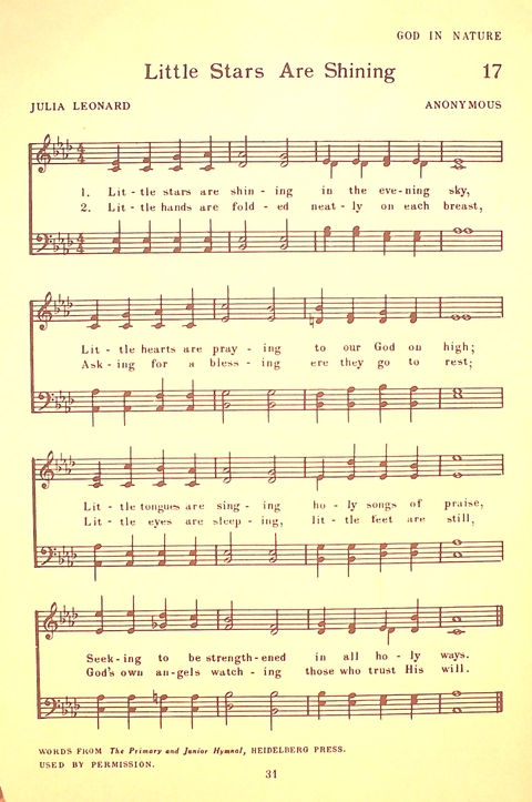 Let Youth Praise Him: a hymnal for Christian primary schools, Sunday schools and Christian homes page 30