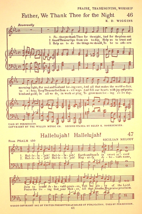 Let Youth Praise Him: a hymnal for Christian primary schools, Sunday schools and Christian homes page 60