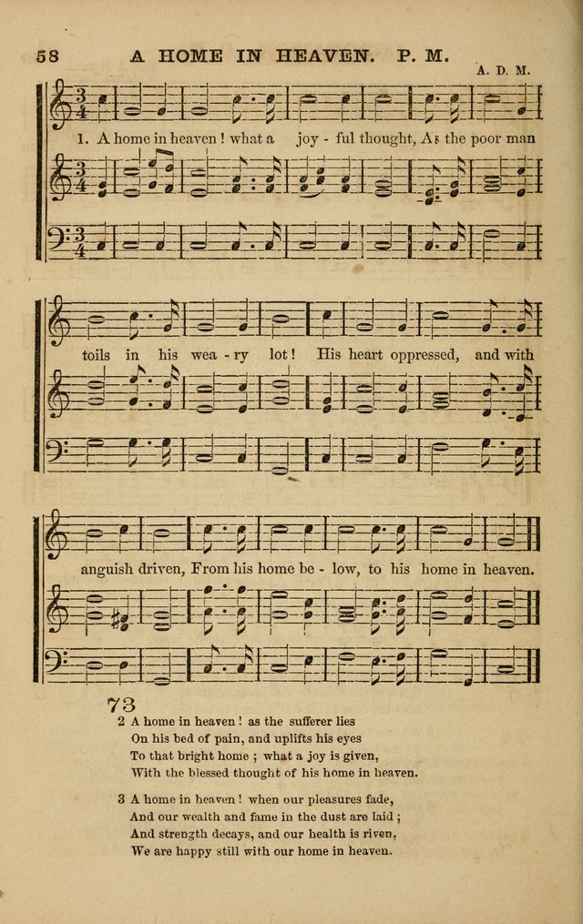 The Melodeon: a collection of hymns and tunes with original and selected music, adapted to all occiasions of social worship page 58