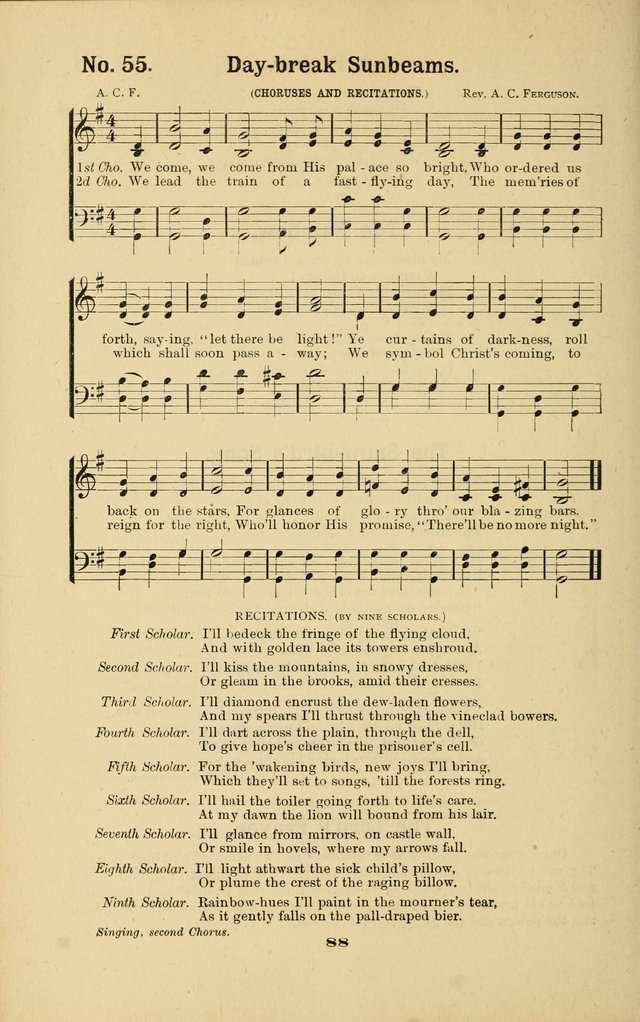 Melodies for Little People: containing also one hundred recitations for Sunday-schools, anniversary occasions, concerts, entertainments, and sociables, with songs adapted... page 88