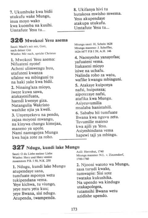 Mwimbieni Bwana: msifuni Mungu, mfalme wa mbingu na nchi! page 163