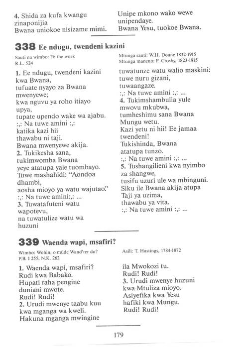 Mwimbieni Bwana: msifuni Mungu, mfalme wa mbingu na nchi! page 169