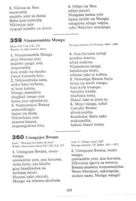 Mwimbieni Bwana: msifuni Mungu, mfalme wa mbingu na nchi! page 179