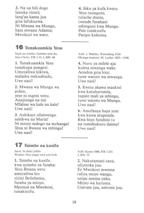 Mwimbieni Bwana: msifuni Mungu, mfalme wa mbingu na nchi! page 8