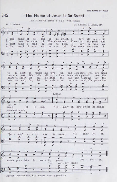 Church Hymnal: A Treasury of Hymns and Gospel Songs with responsive readings and aids to worship for public and private use page 305