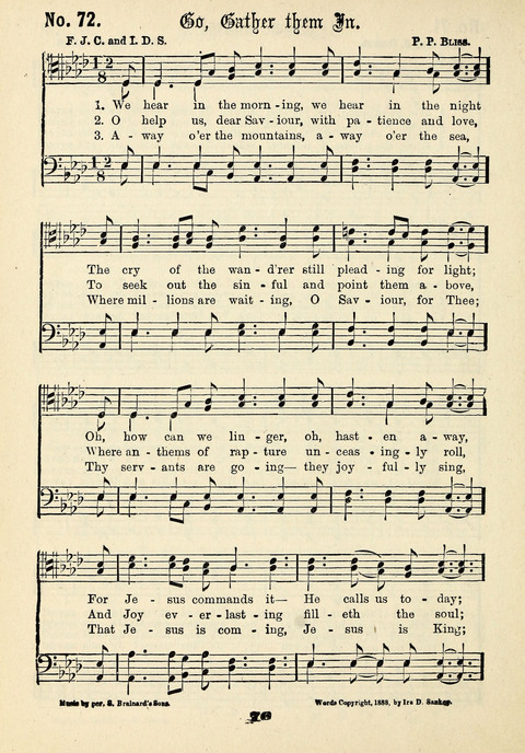 The Male Chorus No. 1: for use in gospel meetings, Christian associations and other religious services page 74