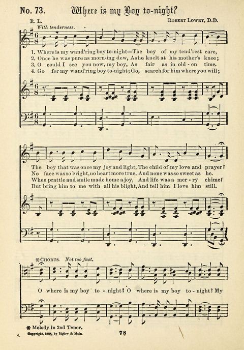 The Male Chorus No. 1: for use in gospel meetings, Christian associations and other religious services page 76