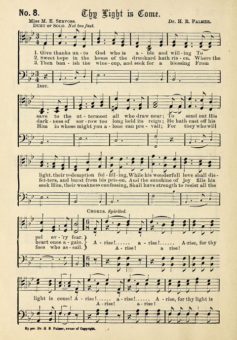 The Male Chorus No. 1: for use in gospel meetings, Christian associations and other religious services page 8