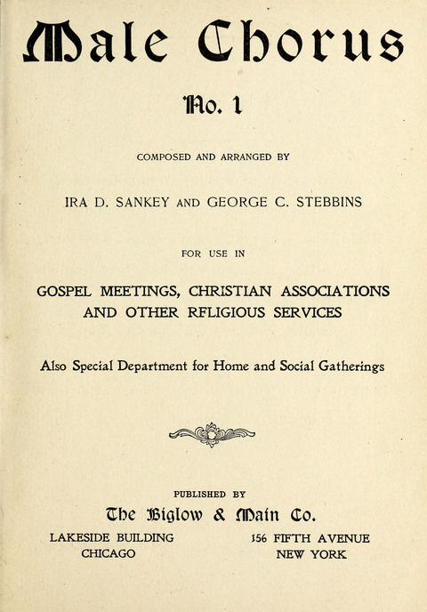 The Male Chorus No. 1: for use in gospel meetings, Christian associations and other religious services page iv