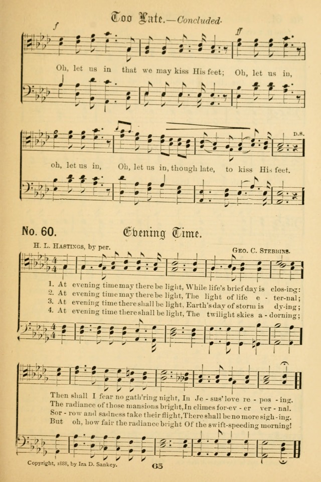 Male Chorus No. 2: for use in Christian associations, gospel meetings, and other religious services page 70