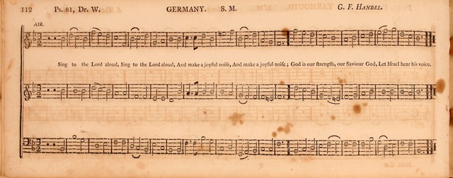 The Middlesex Collection of Church Music: or, ancient psalmody revived: containing a variety of psalm tunes, the most suitable to be used in divine service (2nd ed. rev. cor. and enl.) page 112