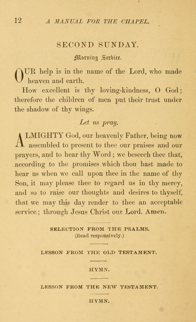 Manual for the chapel of Girard College page 19