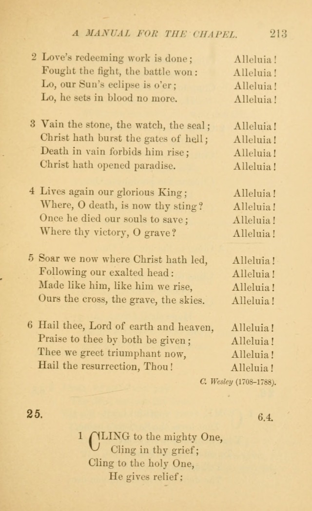 Manual for the chapel of Girard College page 220