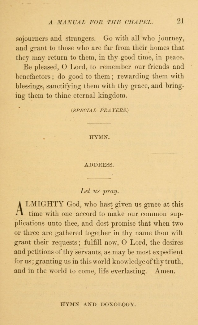 Manual for the chapel of Girard College page 28
