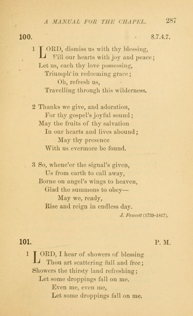 Manual for the chapel of Girard College page 296