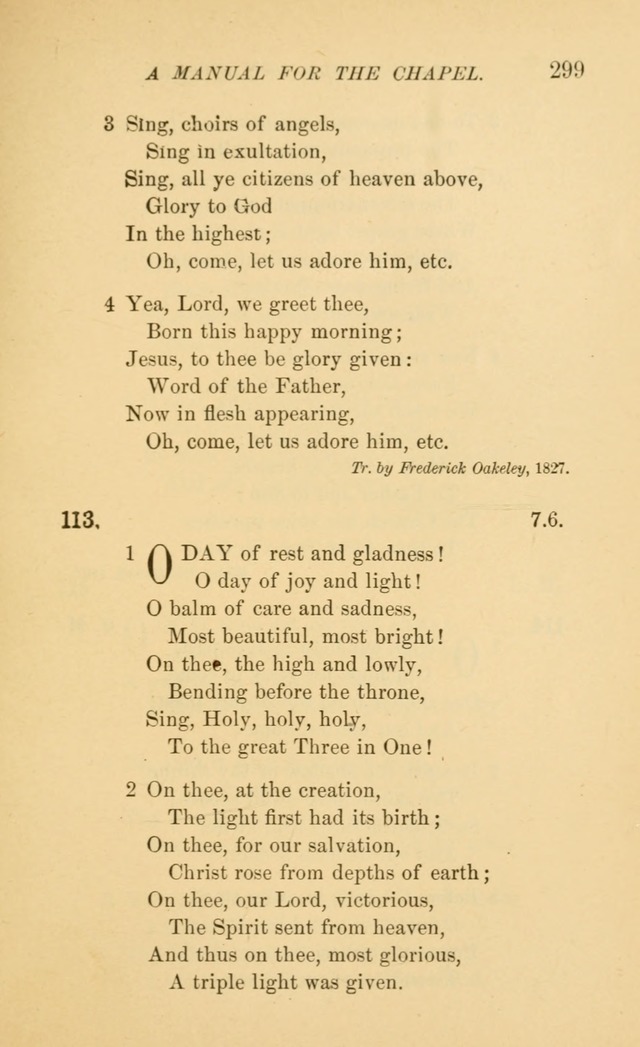 Manual for the chapel of Girard College page 308