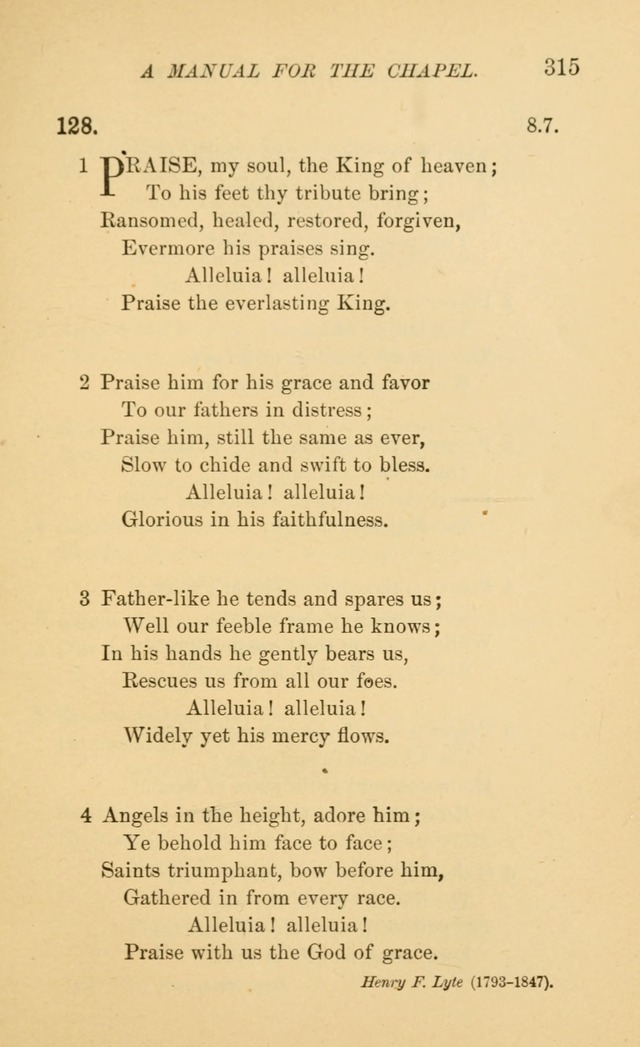 Manual for the chapel of Girard College page 324