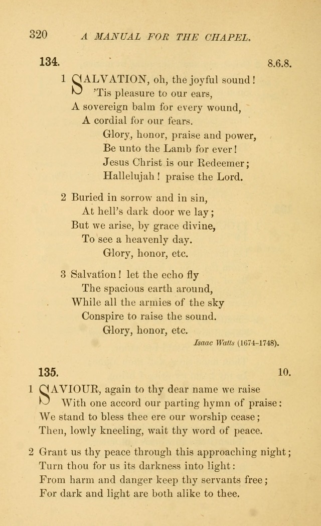 Manual for the chapel of Girard College page 329