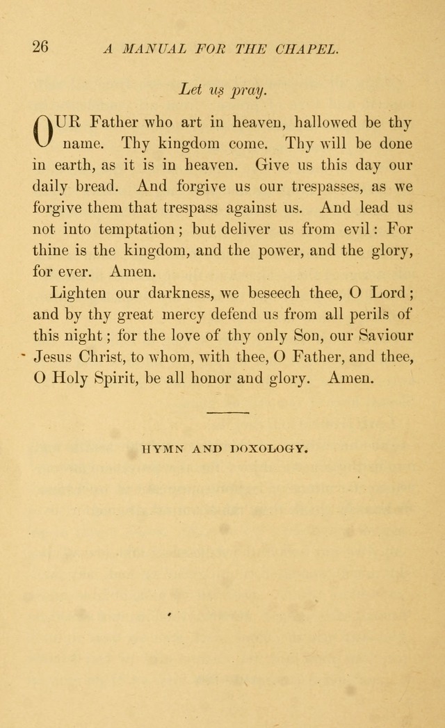 Manual for the chapel of Girard College page 33