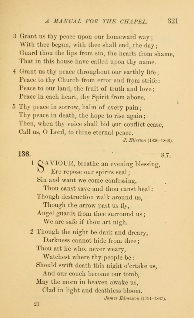 Manual for the chapel of Girard College page 330