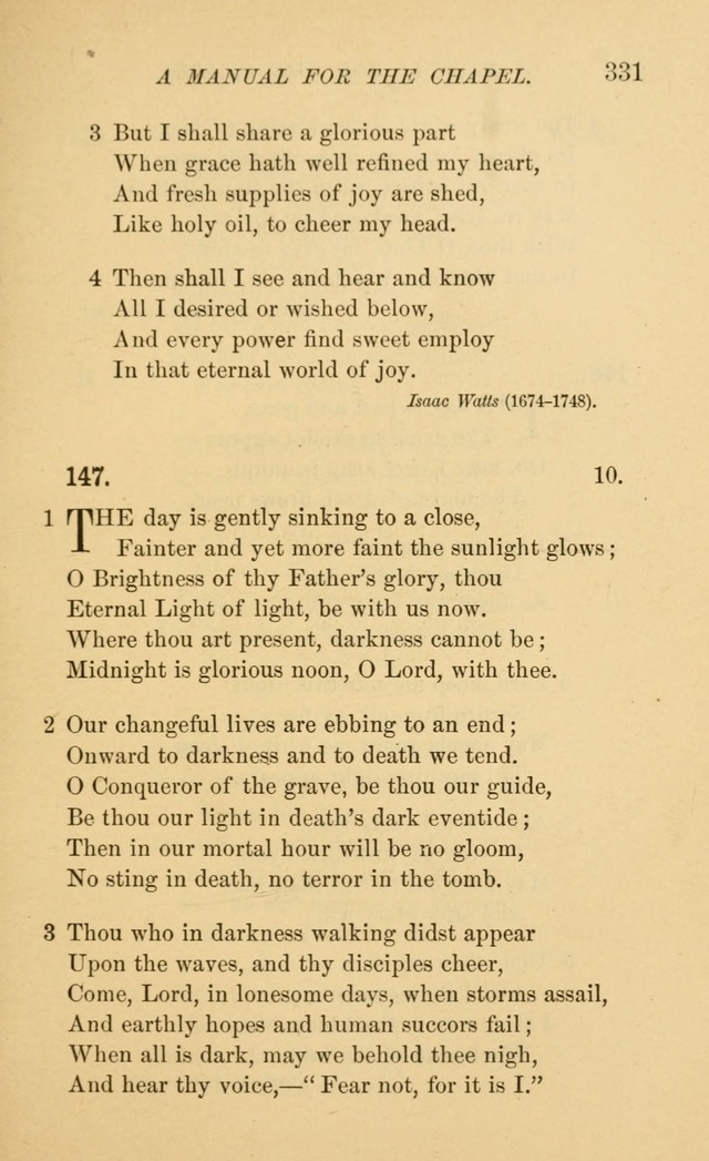 Manual for the chapel of Girard College page 340