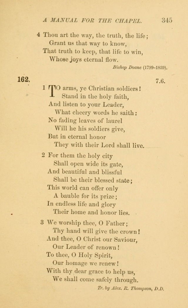 Manual for the chapel of Girard College page 354
