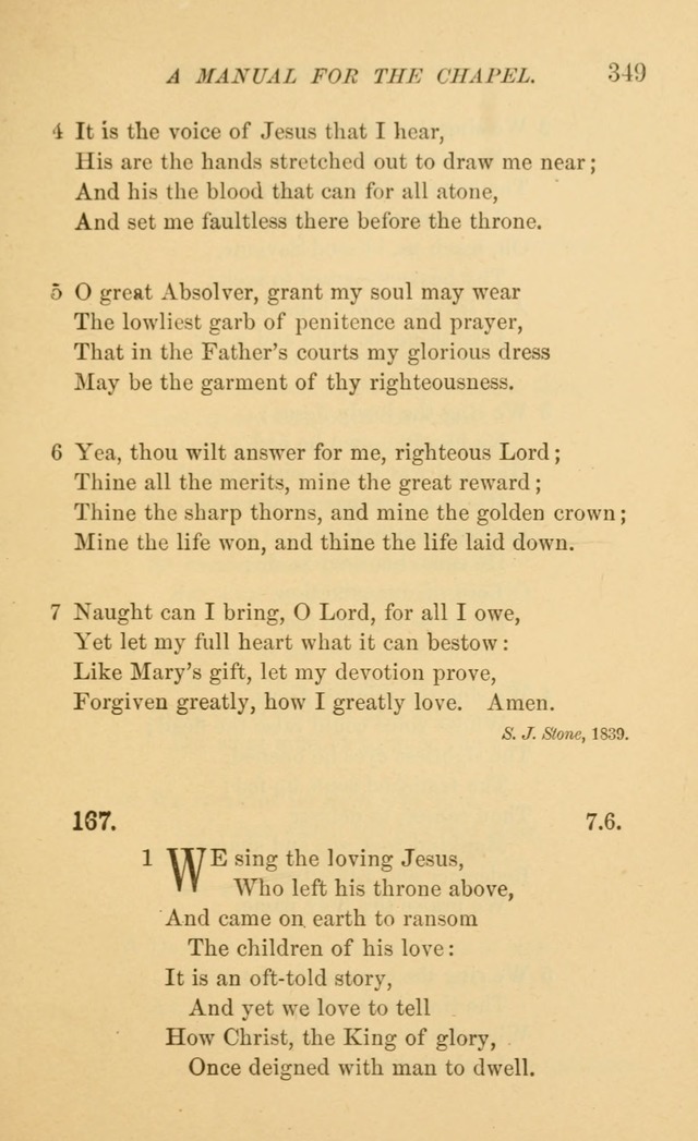 Manual for the chapel of Girard College page 358