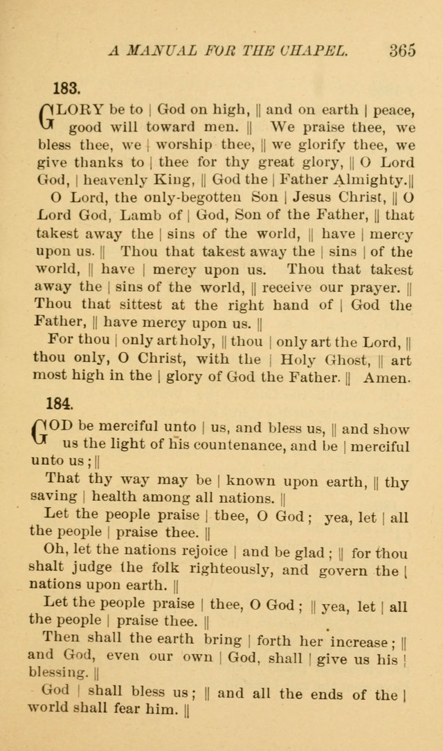 Manual for the chapel of Girard College page 374