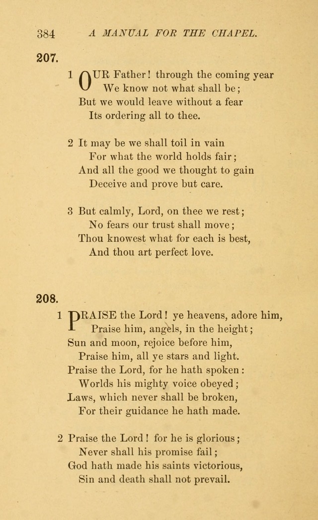 Manual for the chapel of Girard College page 393