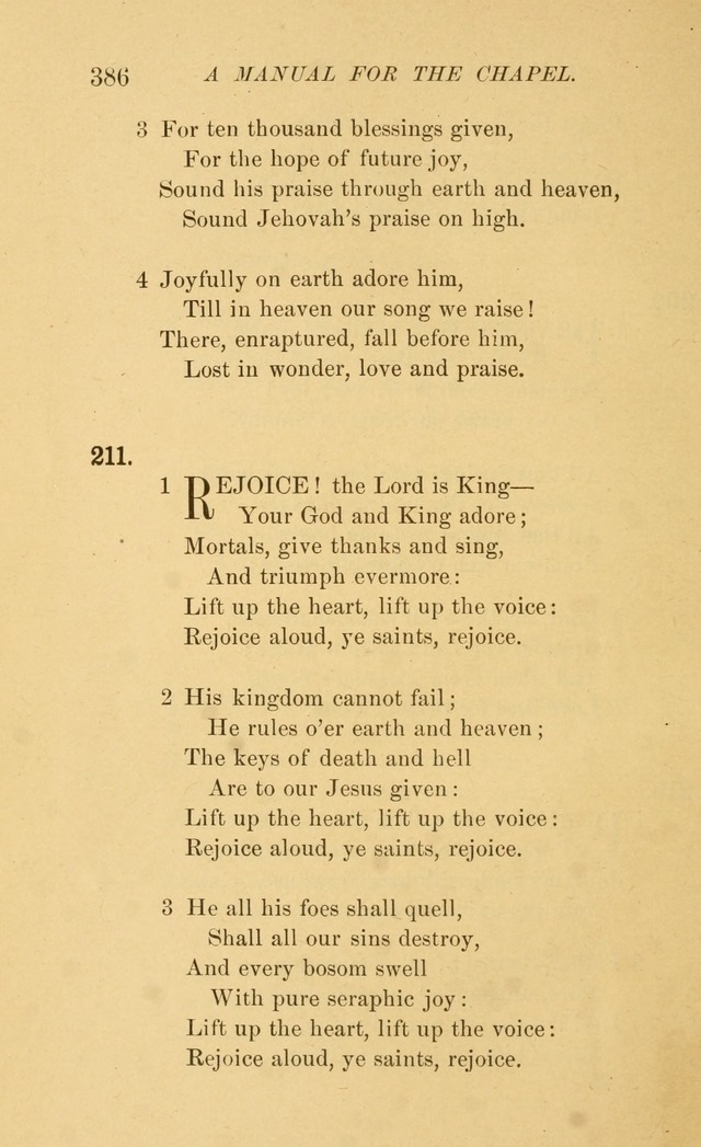 Manual for the chapel of Girard College page 395